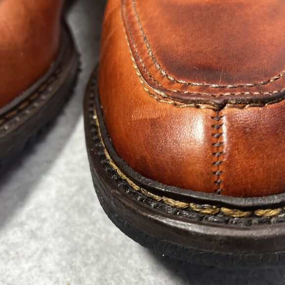 Allen Edmonds Wilbert Mens 11.5 B Cognac Leather Split Toe Derby Dress Shoes - Picture 14 of 16